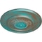 Ekena Millwork Floral Ceiling Medallion, Hand-Painted Copper Green Patina, 23 1/2"OD x 2 3/4"P CM23FLCGS - alternate 4